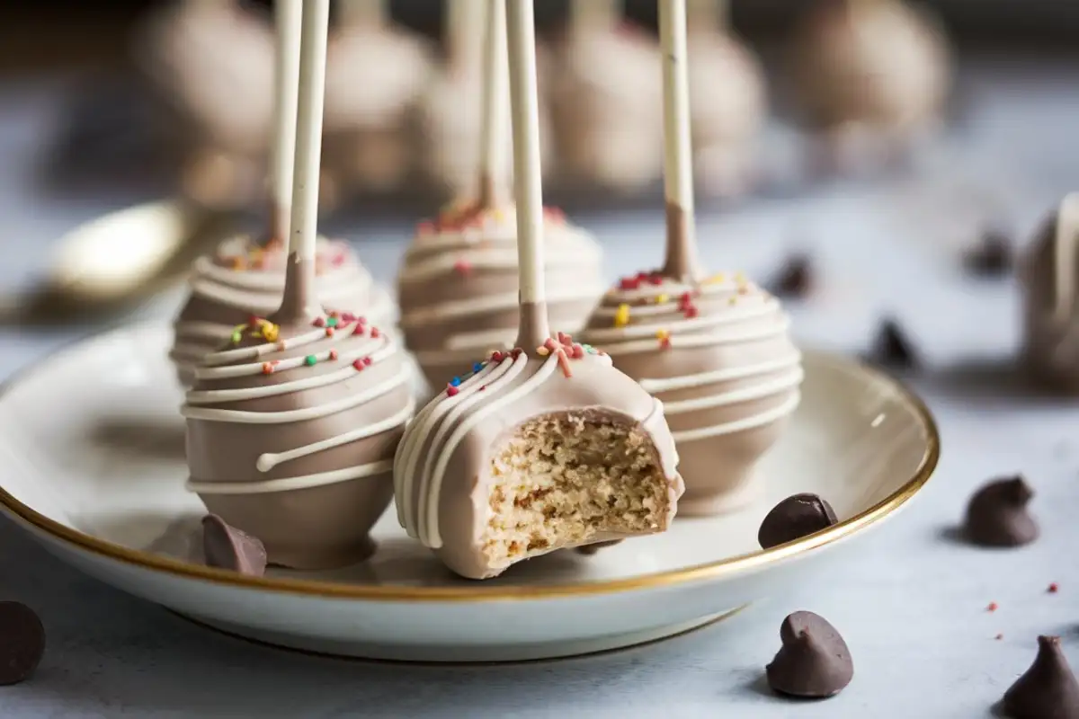 How do you make cake pops stick to the stick?