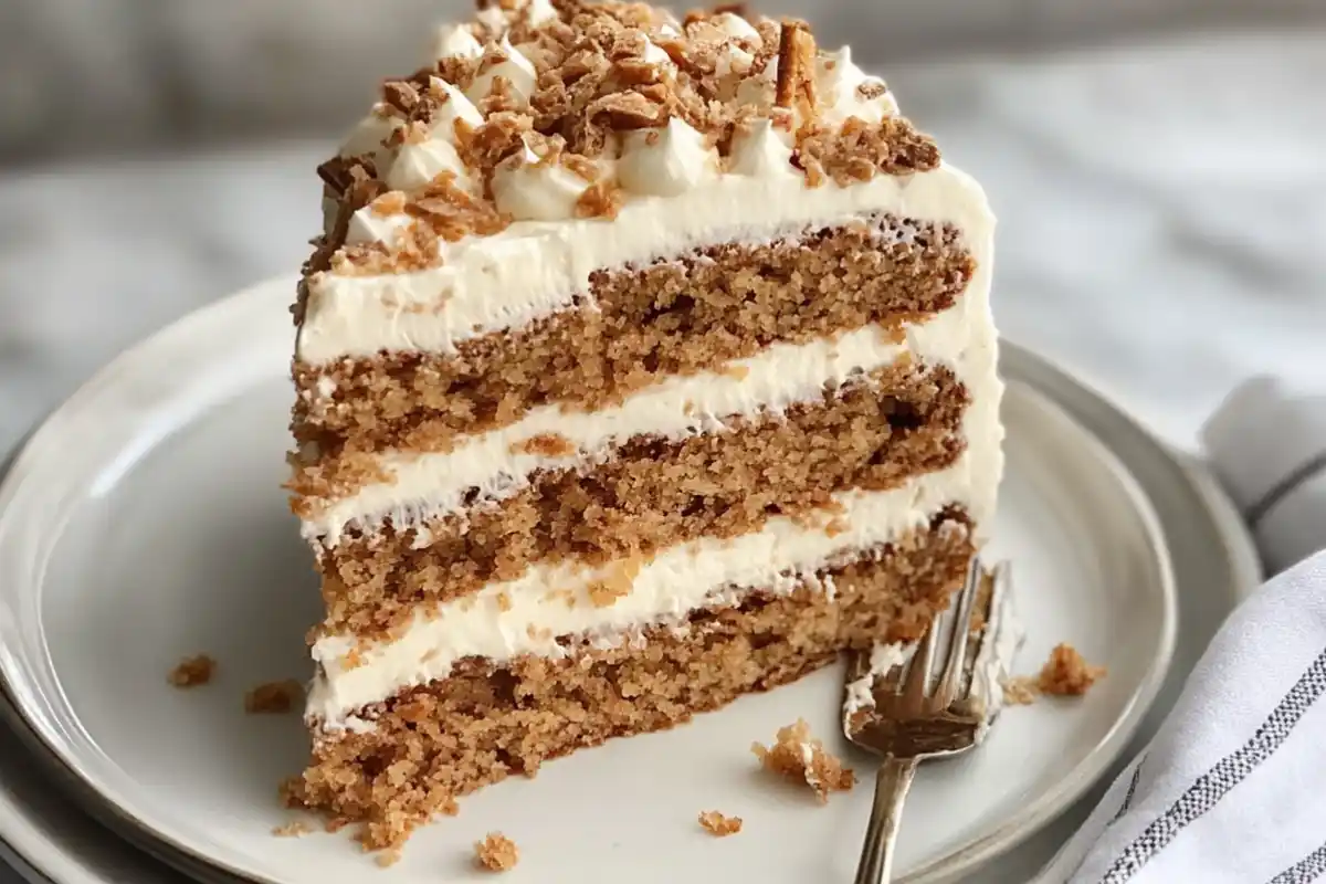 A moist and flavorful carrot cake with cream cheese frosting