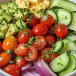 Avocado Tomato Cucumber Salad Recipe