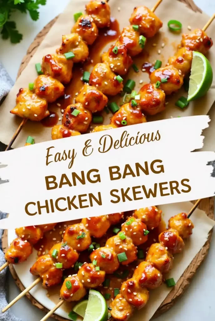 Bang Bang Chicken Skewers Recipe