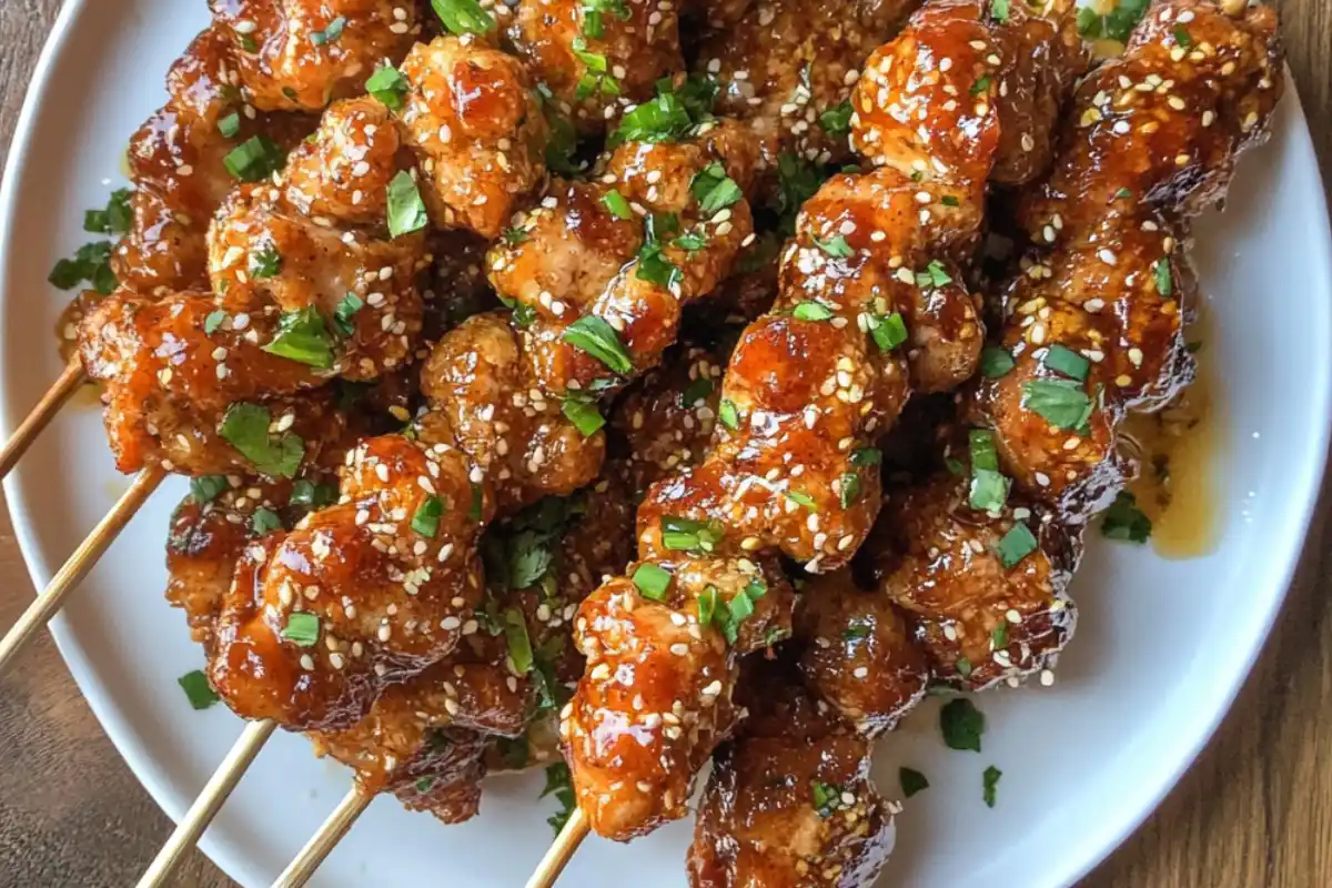 Bang Bang Chicken Skewers Recipe