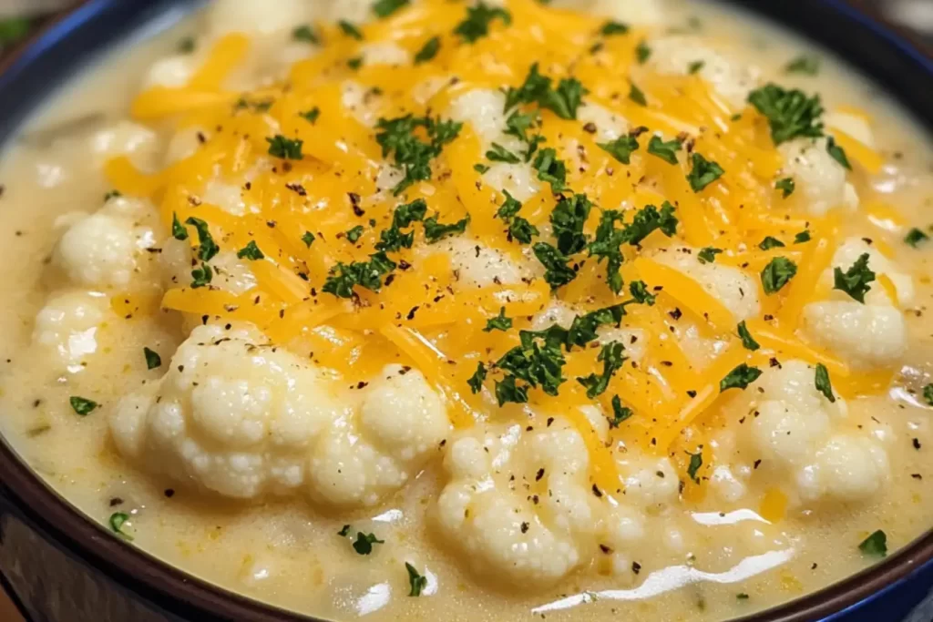 Cauliflower Cheese Soup Recipe