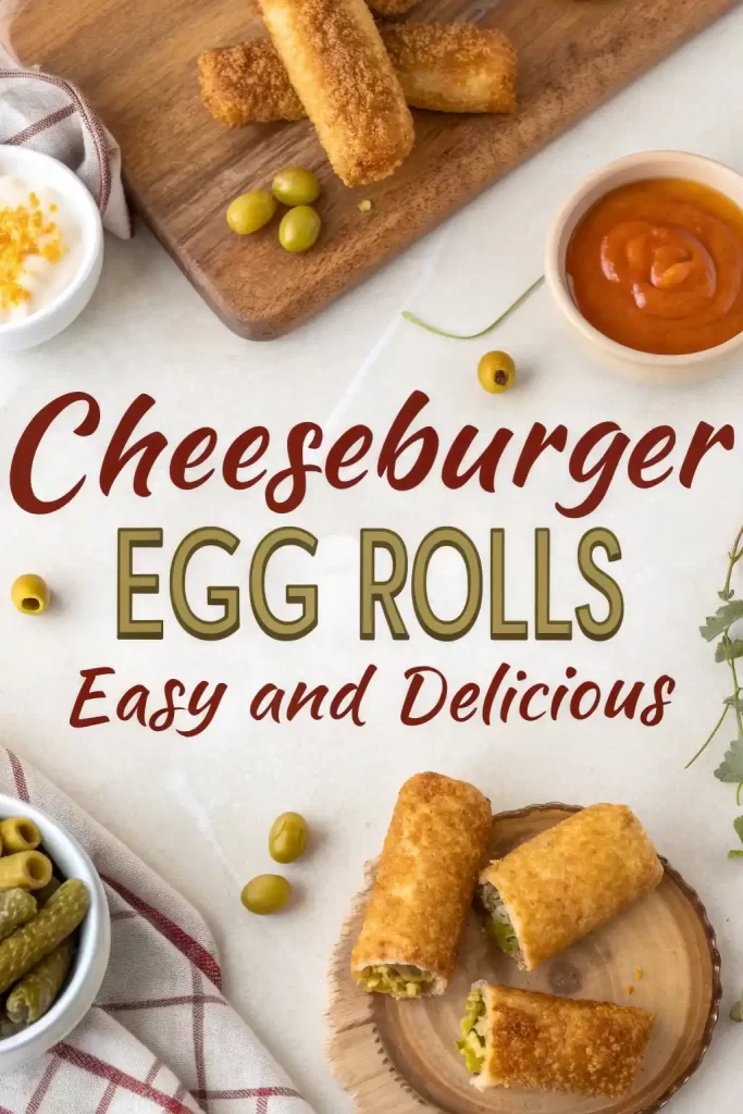 Cheeseburger Egg Rolls