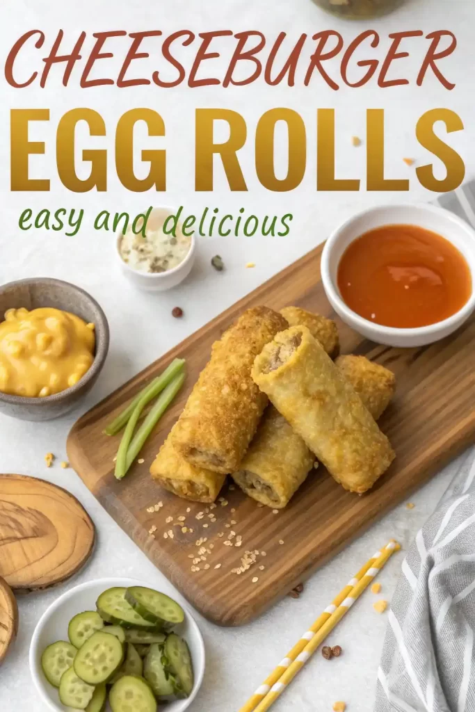 Cheeseburger Egg Rolls