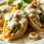 Chicken & Broccoli Alfredo Stuffed Shells Recipe