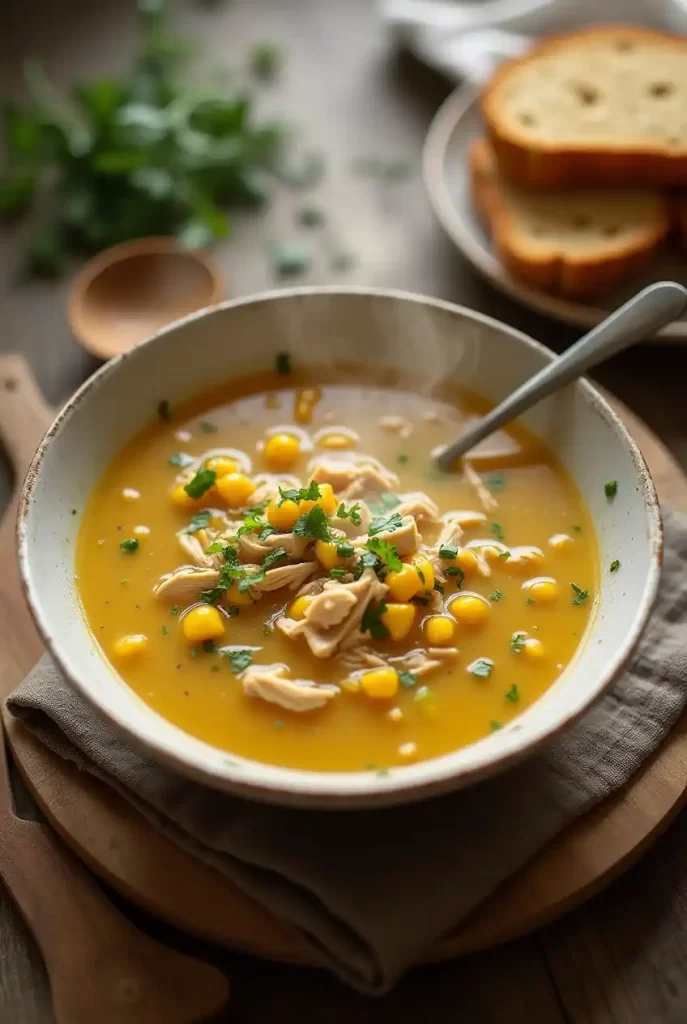 Chicken and Sweetcorn Soup Recipe