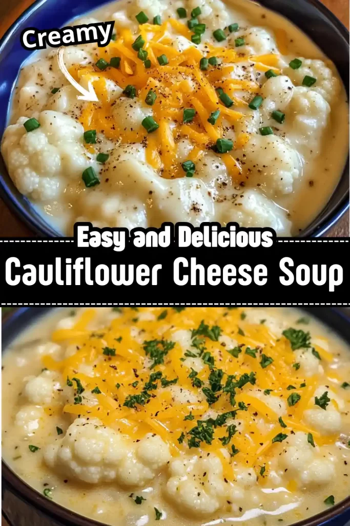 Creamy Cauliflower Cheese Soup Recipe