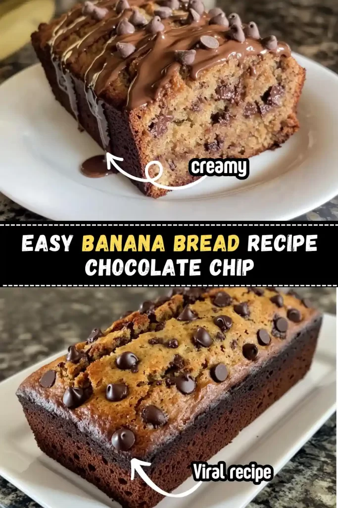 Delicious Banana Bread Recipe with Chocolate Chips