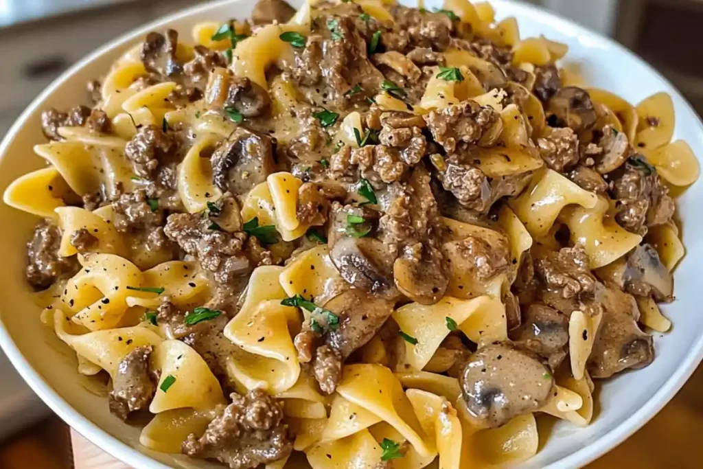 Ground Beef Stroganoff Recipe