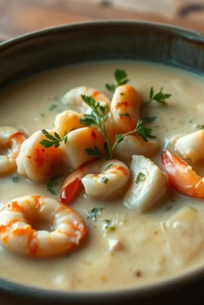 Indulgent Rich Crab and Shrimp Bisque