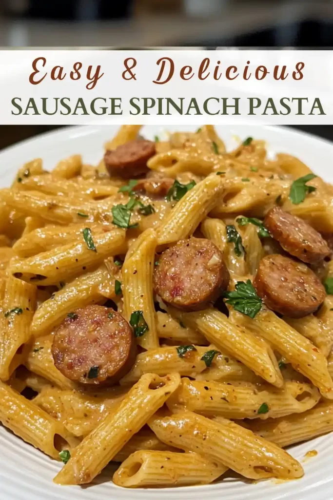 Sausage Spinach Pasta Recipe