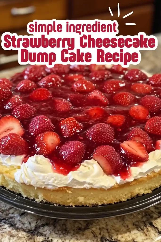 Strawberry Cheesecake Dump Cake Recipe