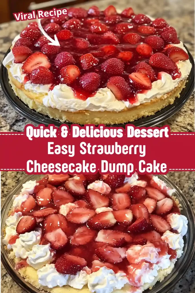 Strawberry Cheesecake Dump Cake Recipe