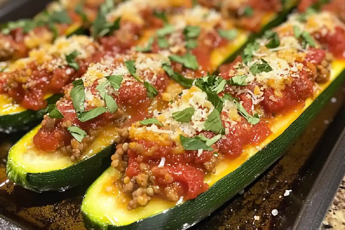 Stuffed Zucchini Boats Recipe