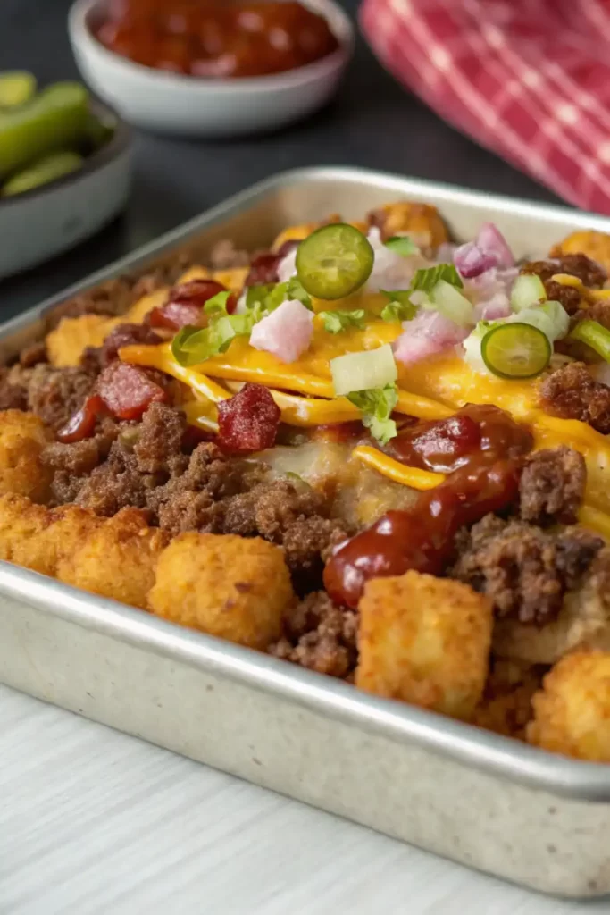 Bacon Cheeseburger Tater Tot Casserole