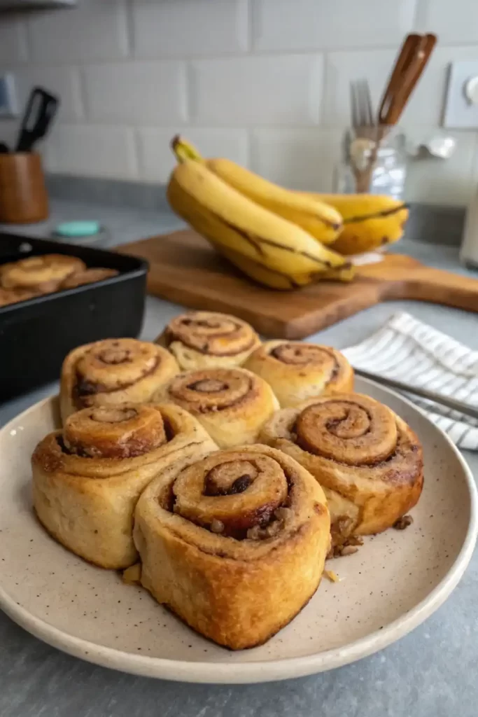 Banana Bread Cinnamon Rolls