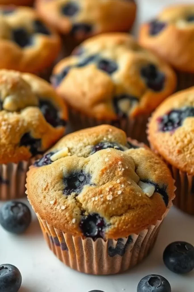 Sourdough Blueberry Muffins