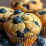 Best Ever Sourdough Blueberry Muffins