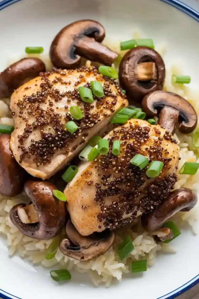 Black Pepper Chicken with Mushrooms