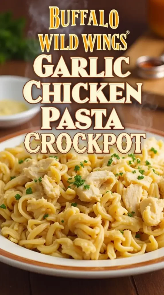 Buffalo wild wings parmesan garlic chicken pasta crockpot