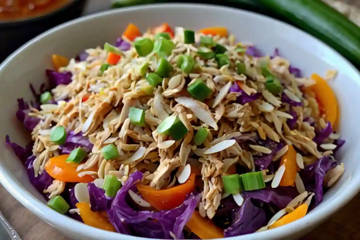 Chinese Chicken Salad with Ramen Noodles