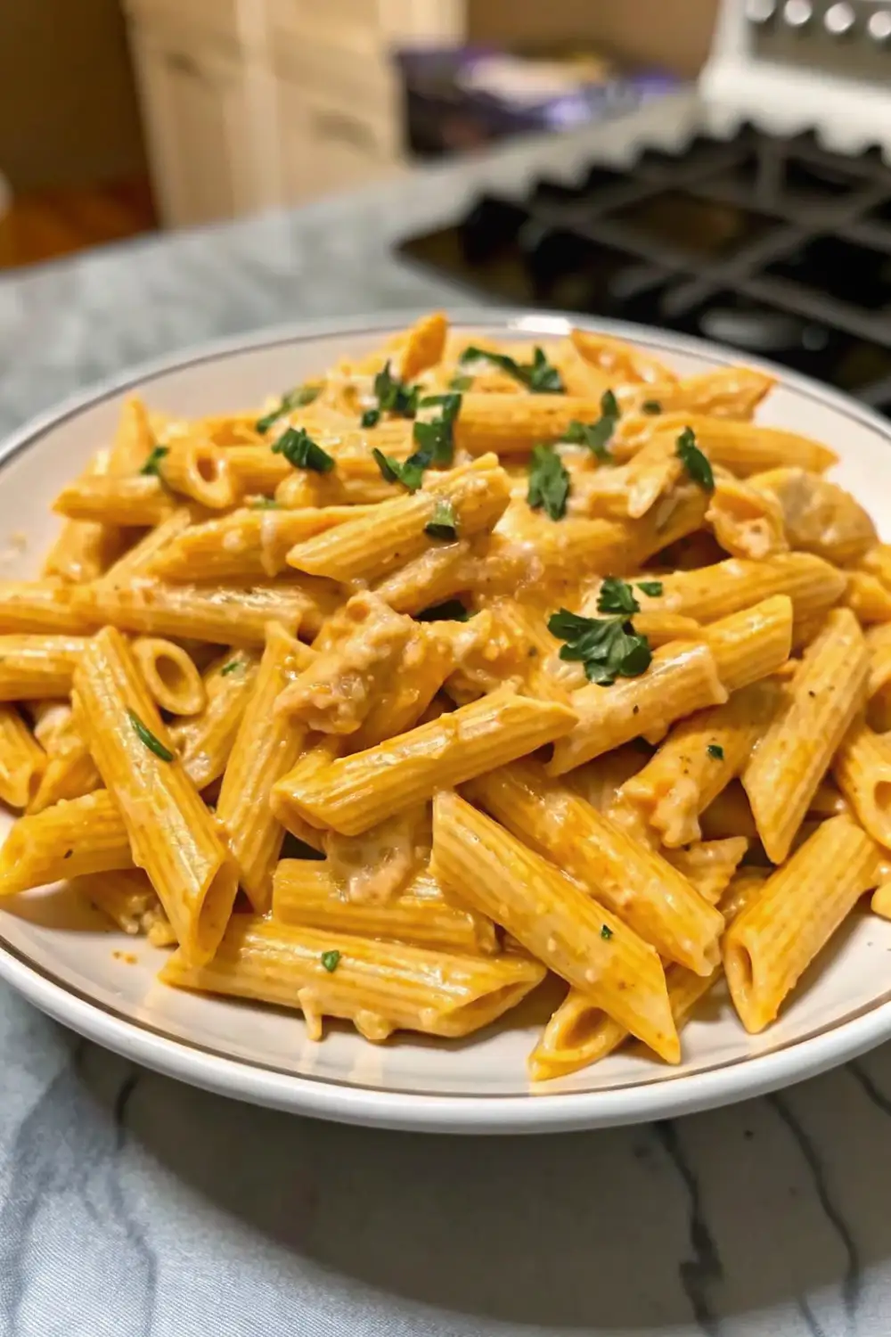 Creamy Buffalo Chicken Pasta