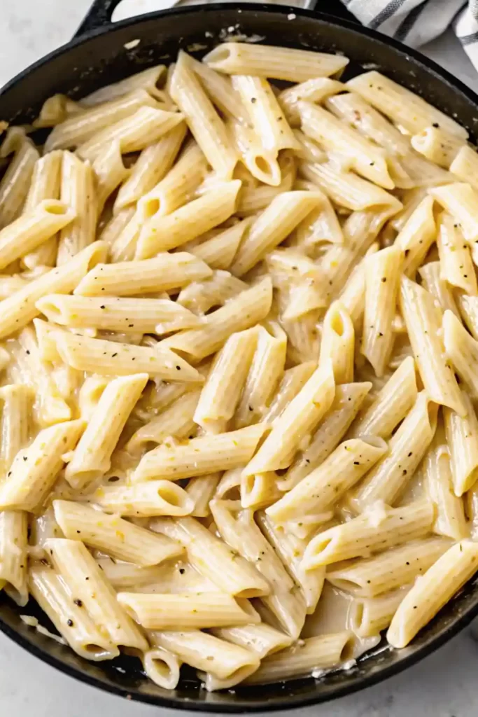 Creamy Garlic Penne Pasta Recipe