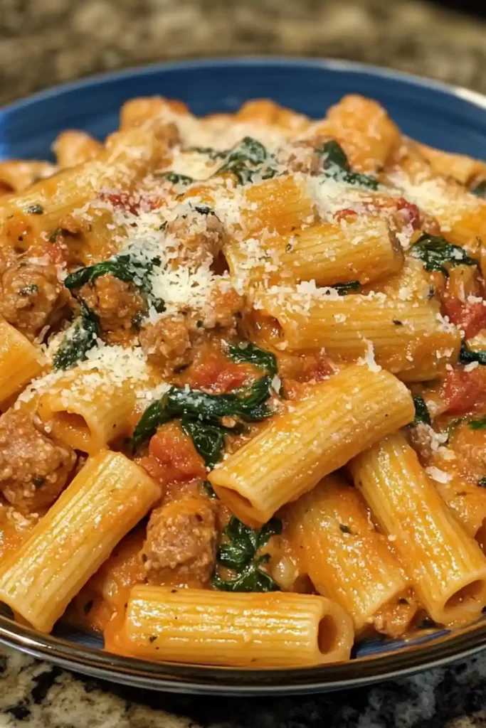 Creamy Sausage Rigatoni Recipe