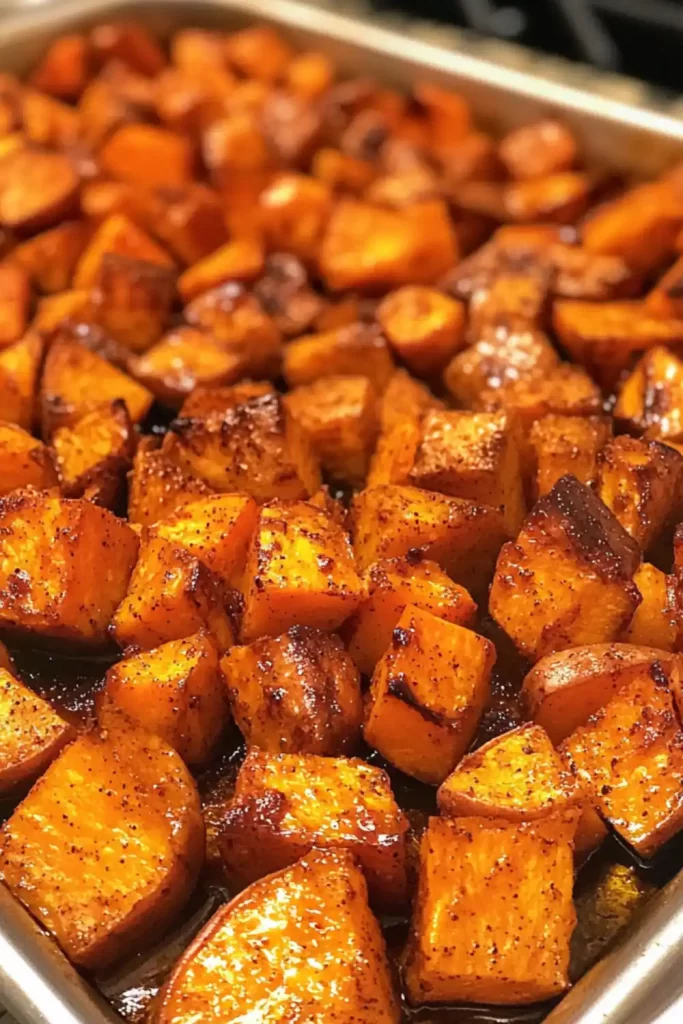 Crispy Air Fryer Roasted Sweet Potatoes