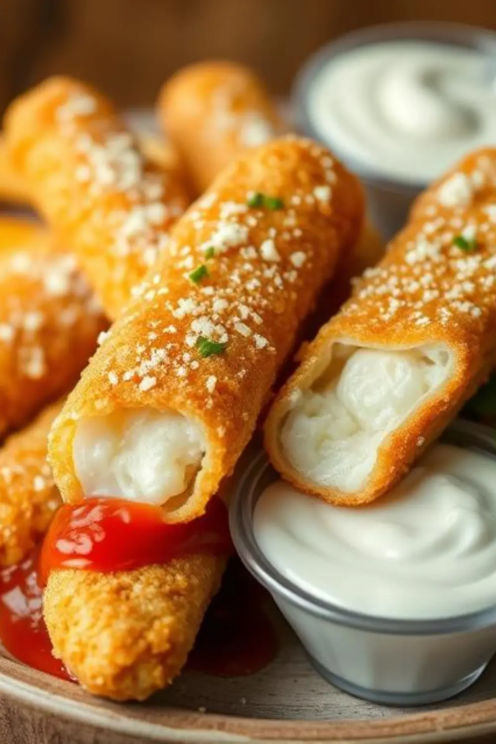 Crispy Fried Mozzarella Sticks Recipe