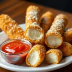 Crispy Fried Mozzarella Sticks Recipe