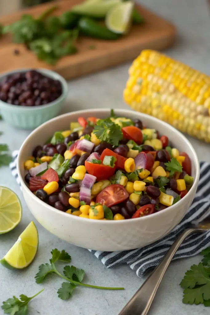 Easy Black Bean Corn Salad Recipe