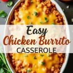 Easy Chicken Burrito Casserole