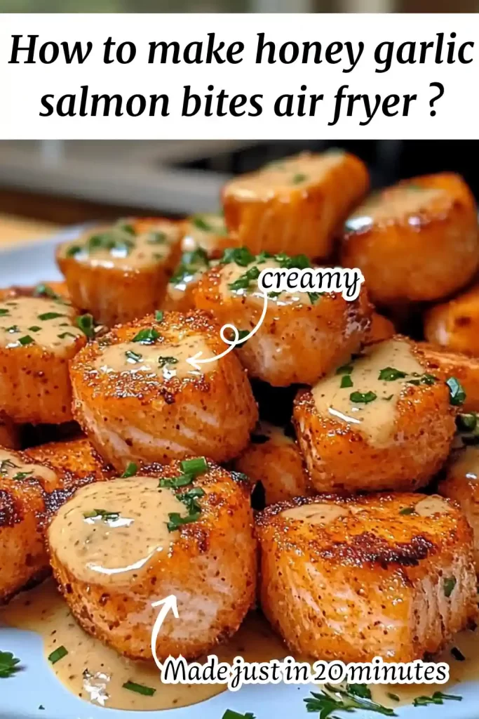 Honey Garlic Salmon Bites