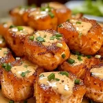 Honey Garlic Salmon Bites