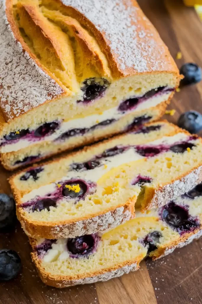 Lemon Blueberry Cream Cheese Sourdough