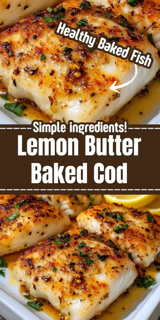 Lemon Butter Baked Cod