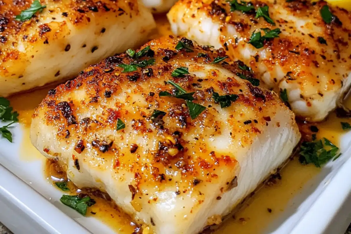 Lemon Butter Baked Cod | Easy & Healthy Baked Fish Recipe