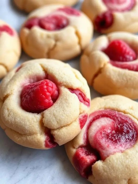 Raspberry Cheesecake Cookies