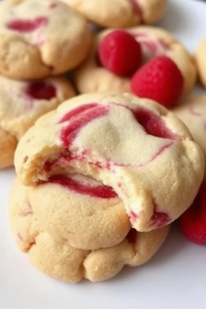 Raspberry Cheesecake Cookies