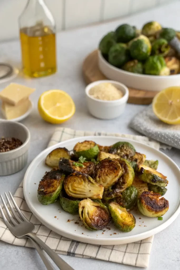 air fryer brussels sprouts