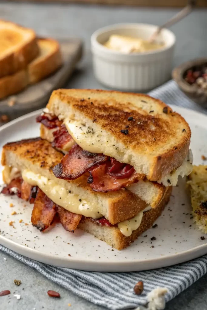 bacon grilled cheese sandwich