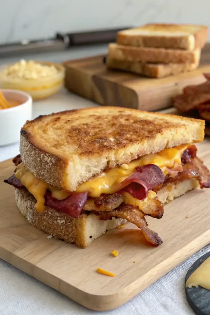 bacon grilled cheese sandwich