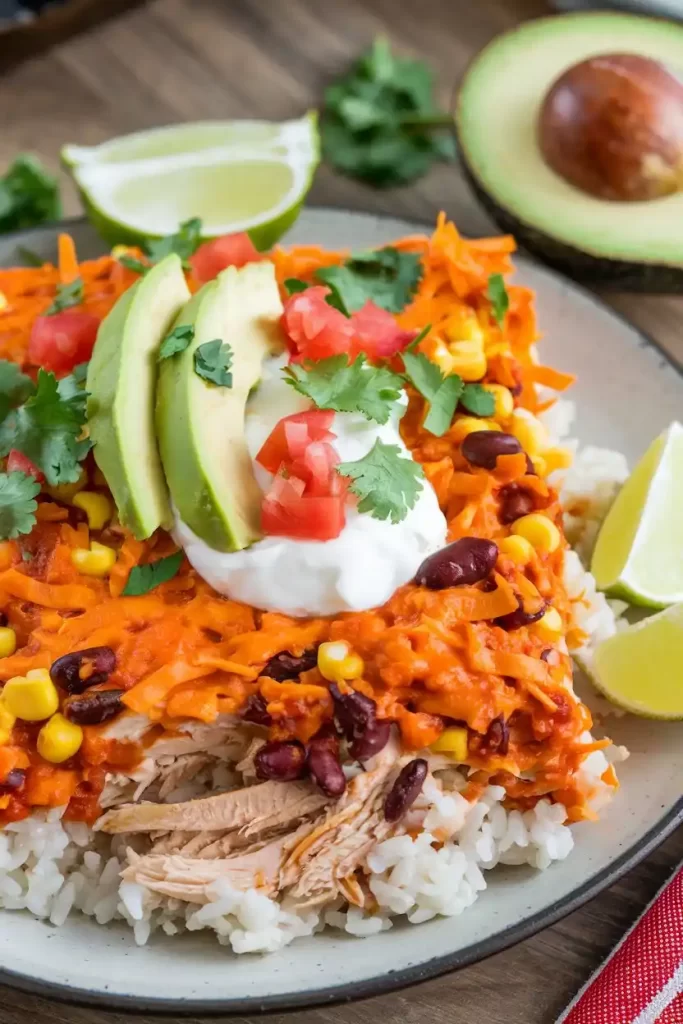 chicken enchilada rice casserole