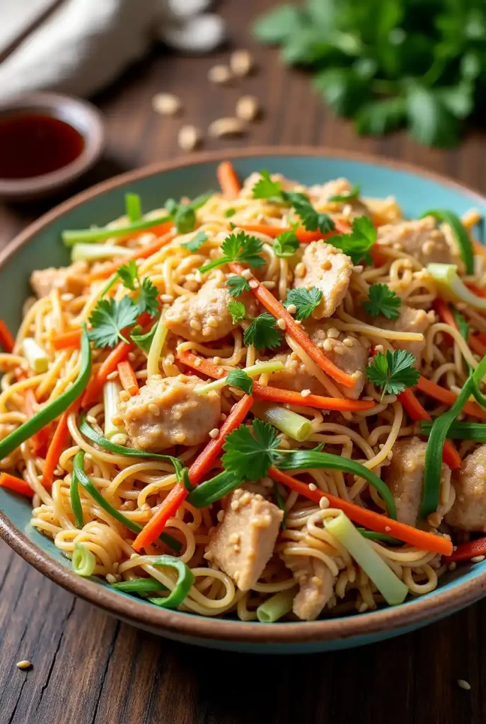 chinese chicken salad with ramen noodles