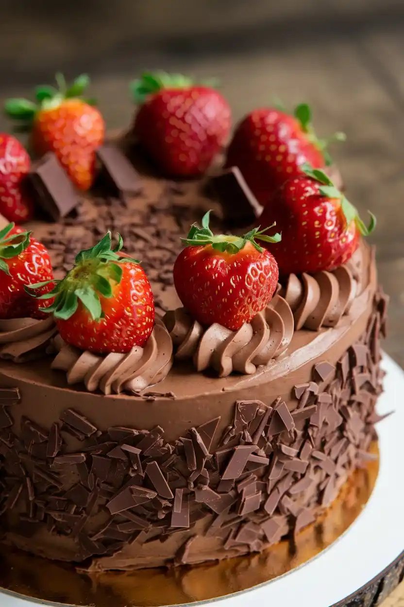 chocolate strawberry cake