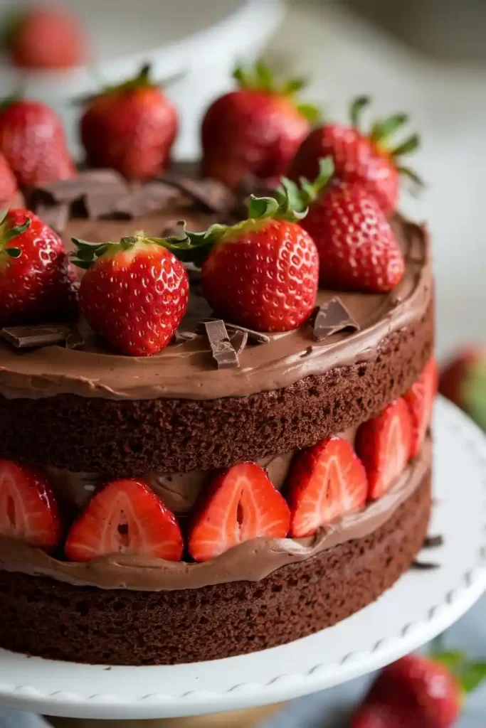 chocolate strawberry cake