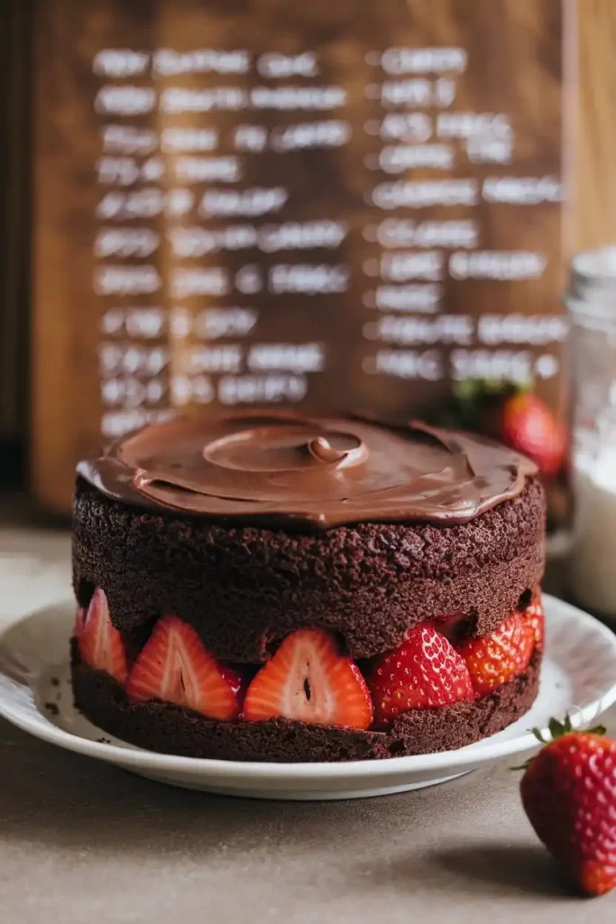 chocolate strawberry cake