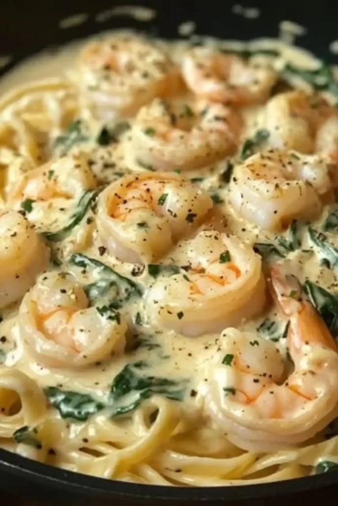 Creamy Garlic Shrimp Pasta