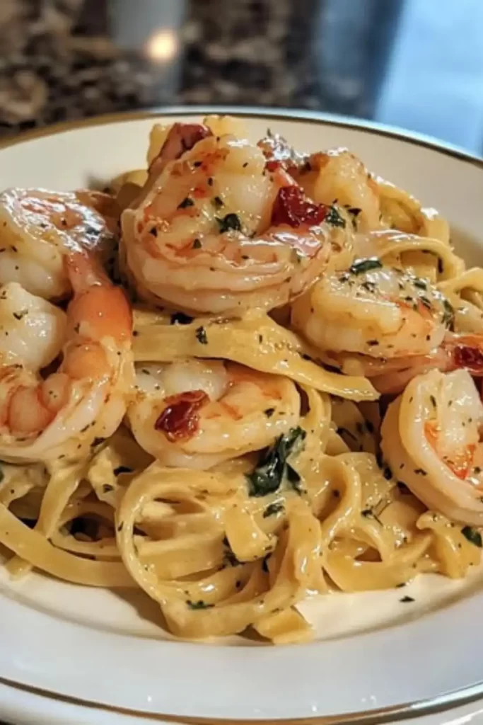 Creamy Garlic Shrimp Pasta